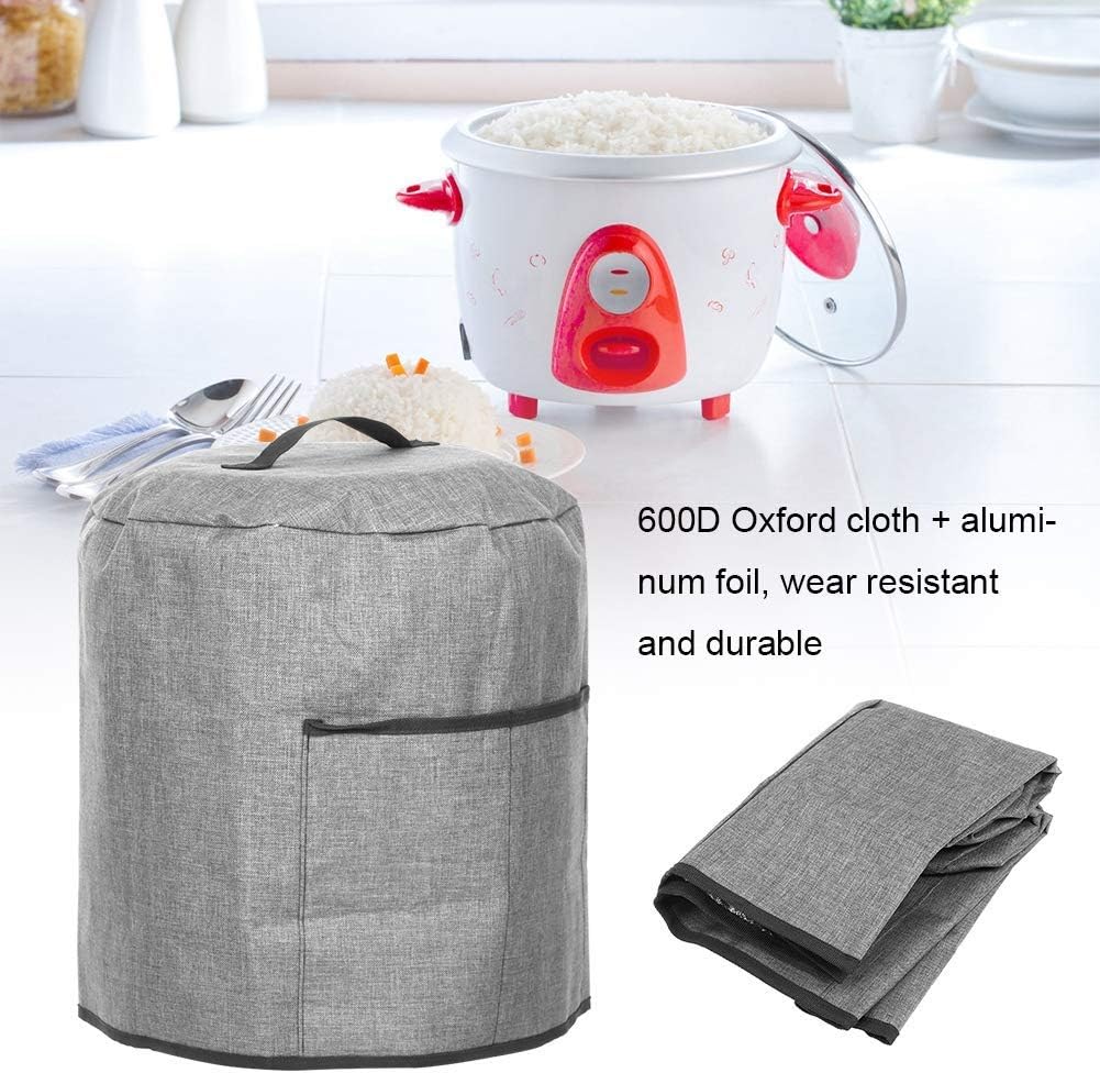 MOUMOUTEN Runde Schnellkochtopf Schutzhülle, Luftfritteuse Schutztasche Schnellkochtopf Abdeckung, S