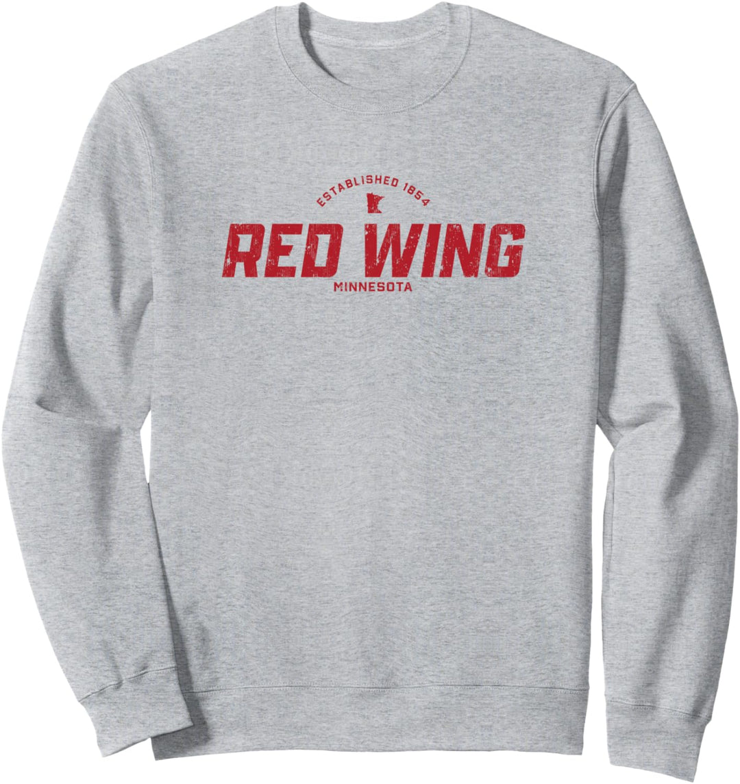 Red Wing Minnesota MN Sportlogo im Vintage-Stil, Sweatshirt