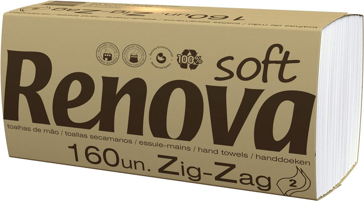 Renova Handtücher Zig-Zag – 20 Packungen mit 160 Stück