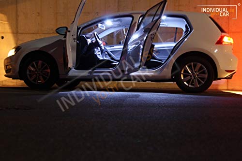 INDIVIDUALise your CAR Innenraumbeleuchtung SET für Golf 7 (Cool-White) Kaltweiss, Cool-White