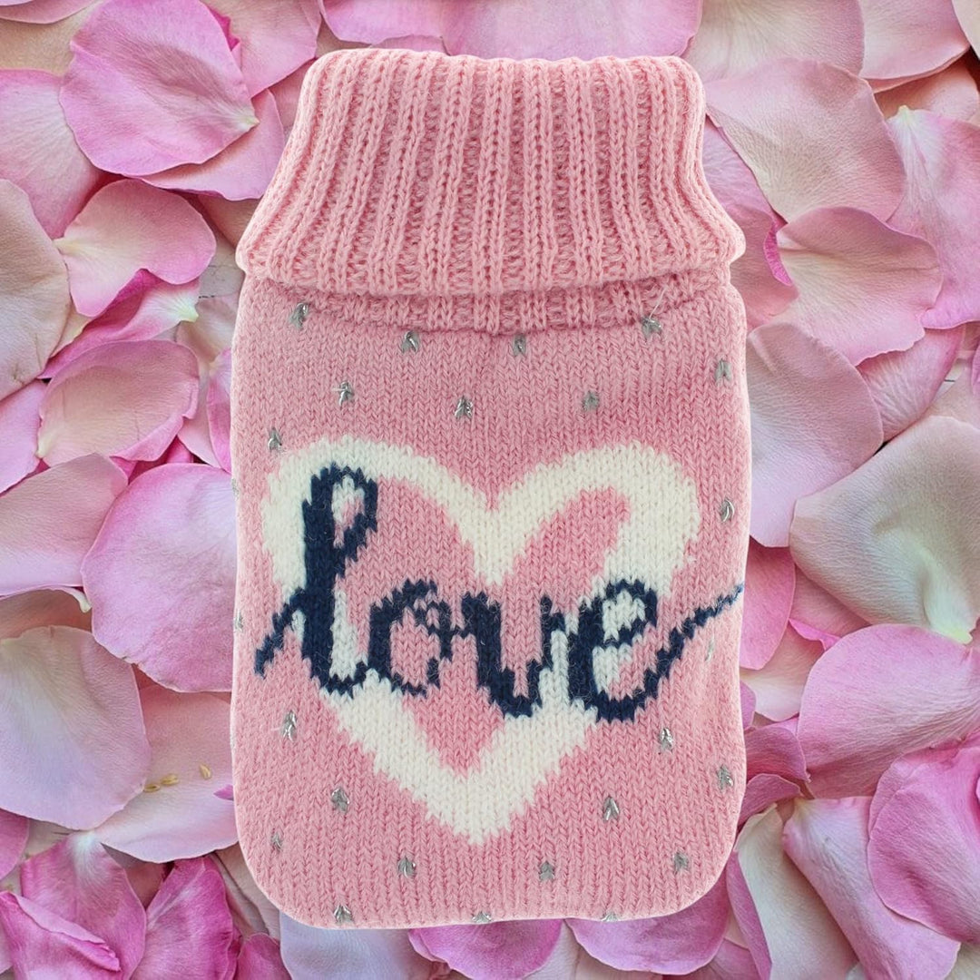 Set Handwärmer Taschenwärmer mit Strickhülle oder Fleeceüberzug, Fingerwärmer gegen kalte Hände im W