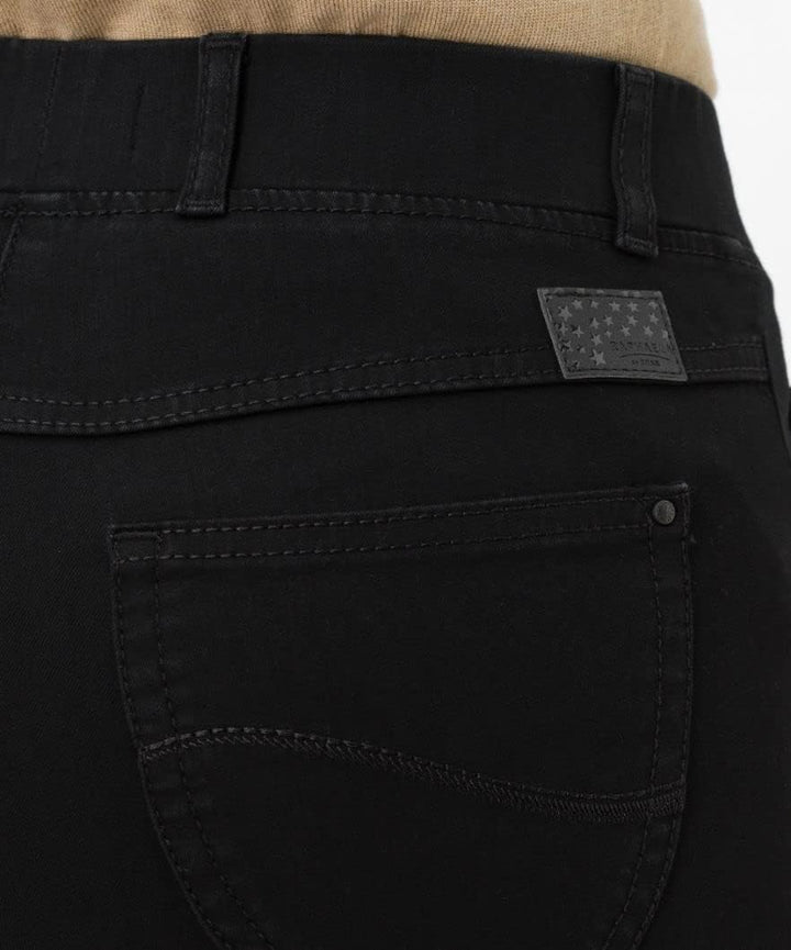 Raphaela by Brax Damen Jeans Style Lavina Rundum Schlupf Denim Super Slim 38 Schwarz, 38 Schwarz