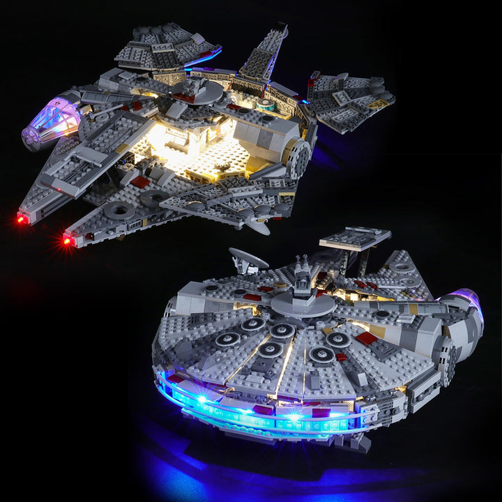 BRIKSMAX Led Beleuchtungsset für Lego Star Wars Millennium Falcon,Kompatibel Mit Lego 75257 Baustein