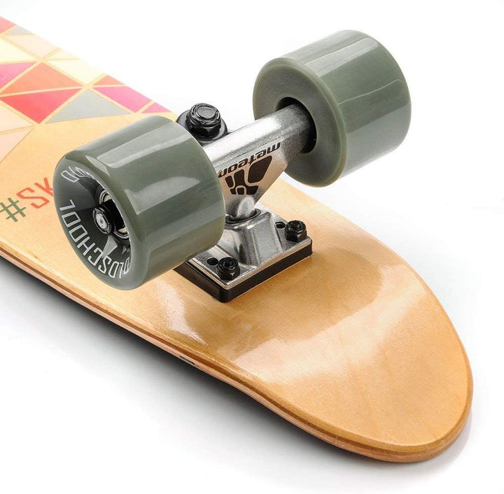 meteor Holz Skateboard Kinder - Mini Cruiser Kickboard - Skateboard mädchen Rollen Board - hohe Qual