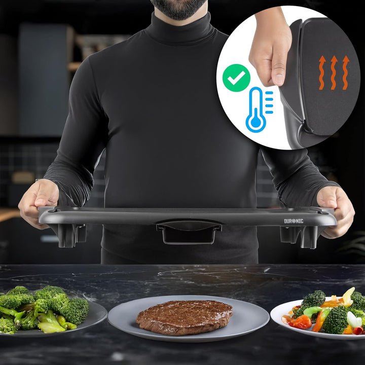 Duronic GP20 Elektrischer Tischgrill | 52 x 27 cm flache Grillplatte | Plancha Grill | Teppan-Yaki a