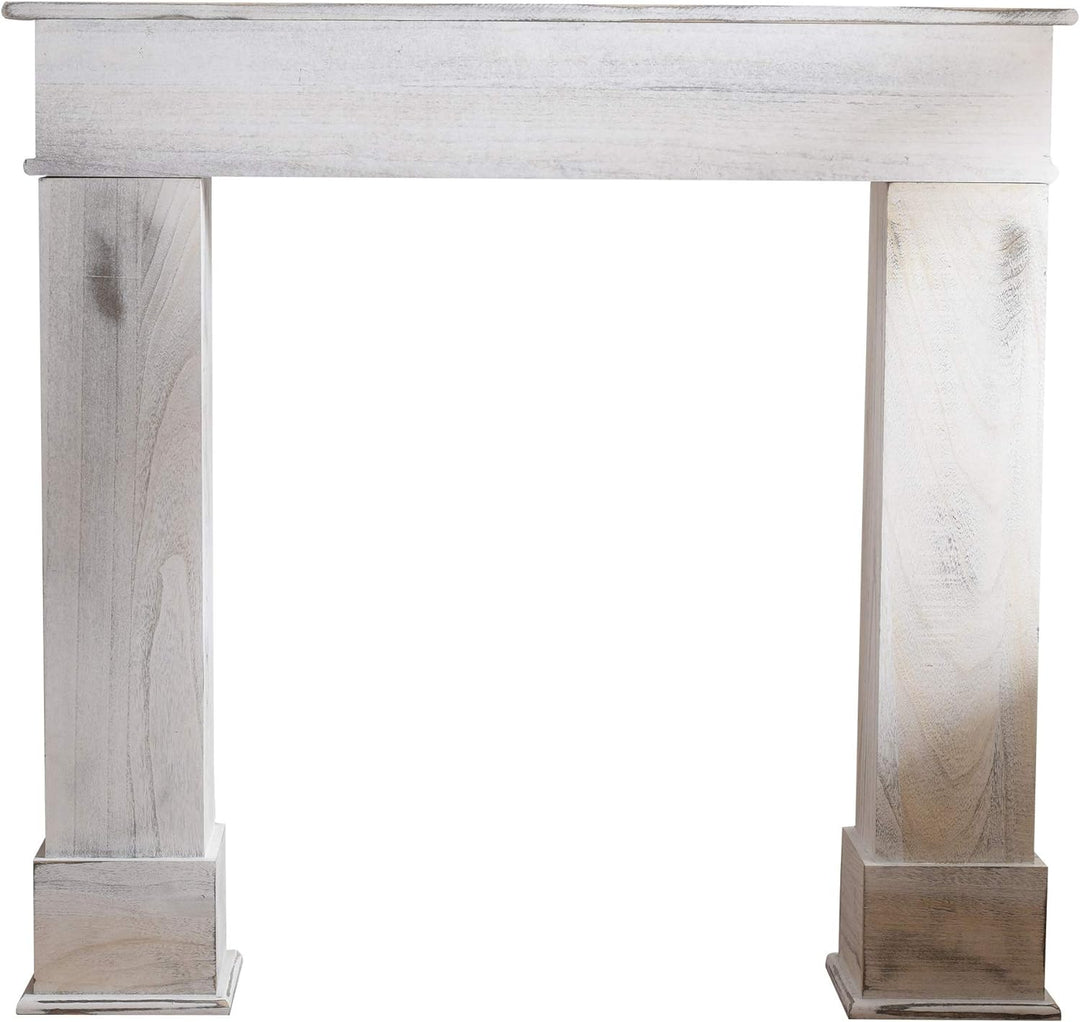 Mobili Rebecca® Verkleidung-Chemineee Rahmen Holz weiss Design Vintage Badezimmer (Cod.