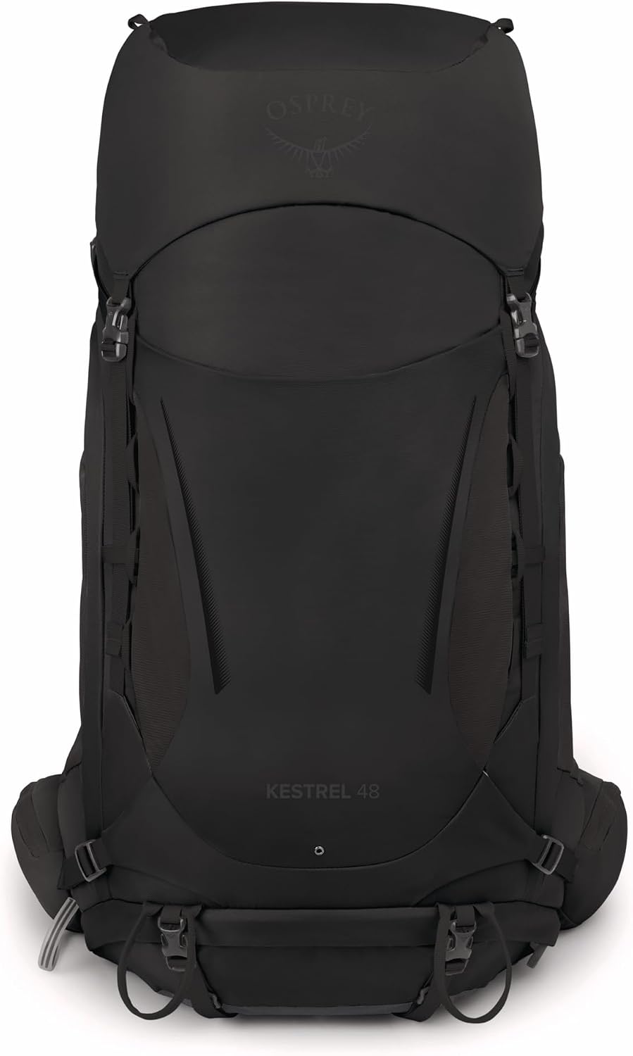 Osprey Kestrel Herren Rucksack Schwarz L/XL - Fassungsvermögen 48L, Schwarz L/XL - Fassungsverm&amp;