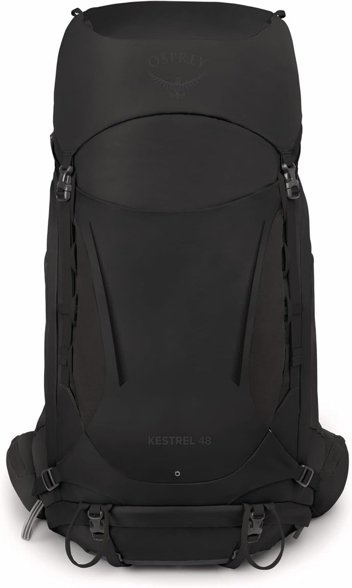 Osprey Kestrel Herren Rucksack Schwarz L/XL - Fassungsvermögen 48L, Schwarz L/XL - Fassungsverm&amp;