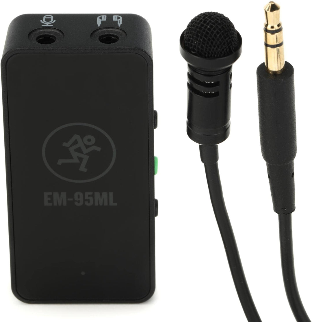 Mackie EM-95ML Lavalier Mikrofon für Smartphones und DSLR-Kameras mit In-Line-Verstärker und Sound i