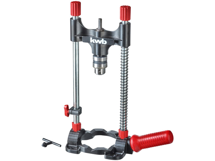 kwb Bohrständer mit Bohrfutter, Sechskant-Antrieb/Mobiler Bohrständer für Akku-Schrauber und Bohrmas