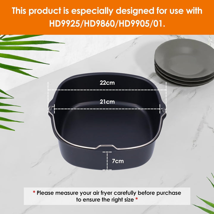 Air Fryer Back Kit, Heissluftfritteuse Zubehör Grill Master Accessory Kit, Antihaft Airfryer Zubehör