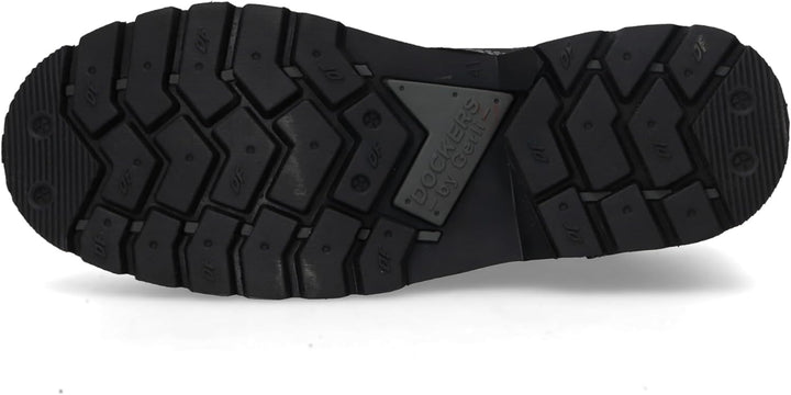 Dockers by Gerli Herren Schnürstiefeletten, Männer Schnürschuhe 40 EU Schwarz 100, 40 EU Schwarz 100