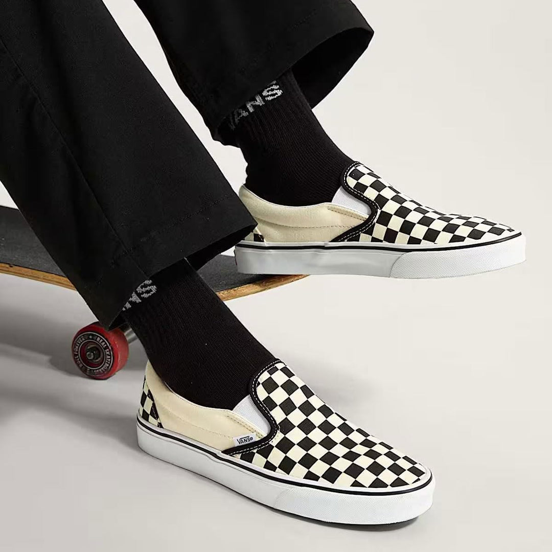 Vans U AUTHENTIC LO PRO VT9N8GD Unisex-Erwachsene Sneaker 41 EU Blk Whtchckerboard Wht, 41 EU Blk Wh