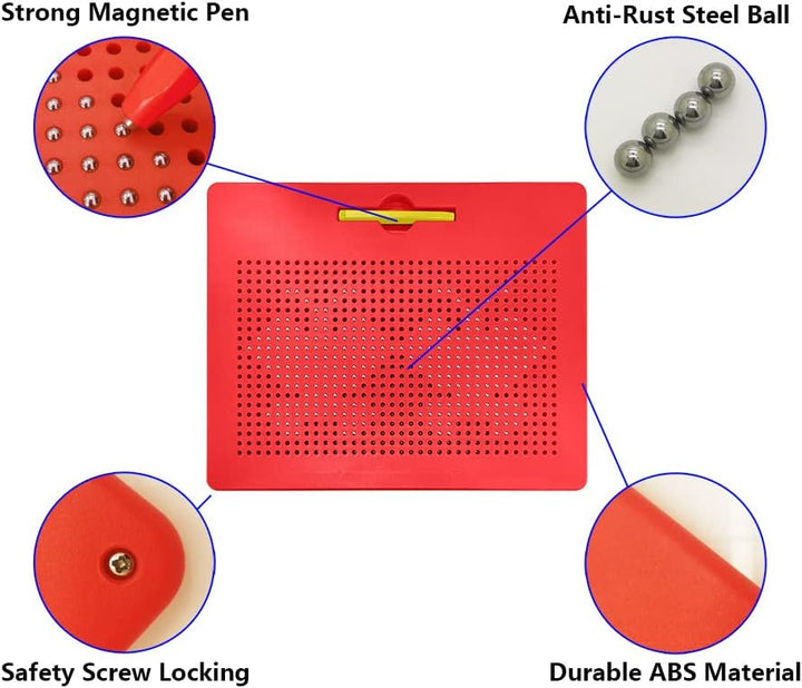 ALEENFOON Magnetisches Zeichenbrett für Kinder ab 3 Jahren, Reissbrett Magnetisch Schreibtafel Zeich