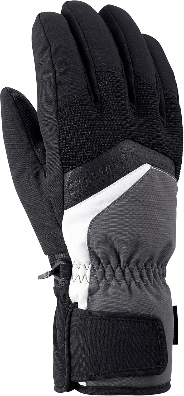 Ziener Herren Gabino Ski-Handschuhe/Wintersport |warm, Atmungsaktiv grau (magnet) 8, grau (magnet) 8