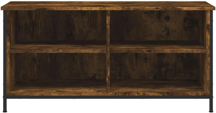 Tidyard TV Schrank mit 4 offene Fächer Lowboard TV Möbel Sideboard Fernsehtisch Fernsehschrank HiFi-