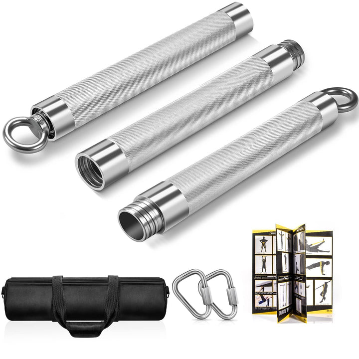 DASKING Fitnessbänder Widerstandsbänder Stange, Fitnessgeräte für Zuhause, 75cm/90cm/98cm Abnehmbare
