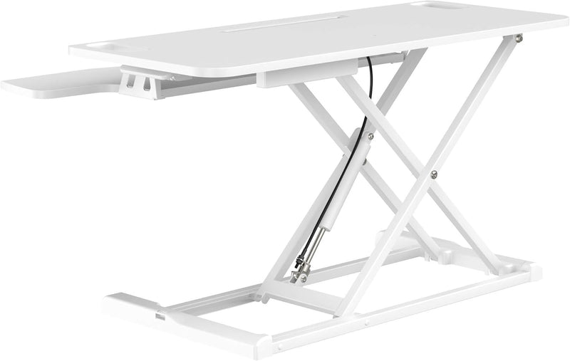 bonVIVO Höhenverstellbarer Schreibtisch-Aufsatz 95 x 40 - Sit-Stand-Erhöhung Macht Jede Workstation