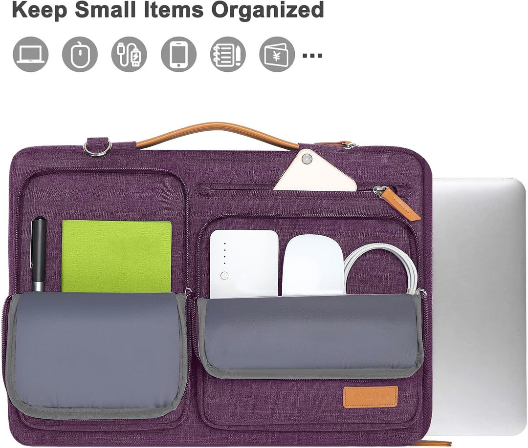 MOSISO 360 Schütz Laptoptasche 16 Zoll, 15-15,6 Zoll Umhängetasche Kompatibel mit MacBook Pro 16, HP