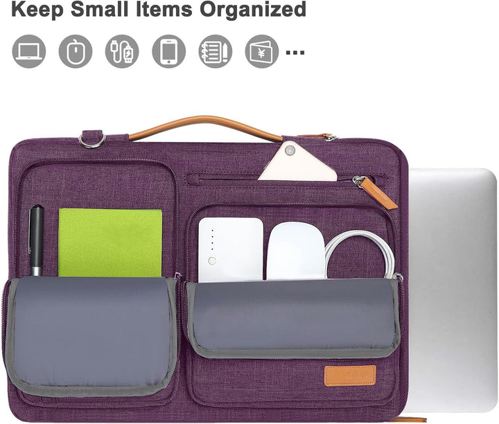 MOSISO 360 Schütz Laptoptasche 16 Zoll, 15-15,6 Zoll Umhängetasche Kompatibel mit MacBook Pro 16, HP