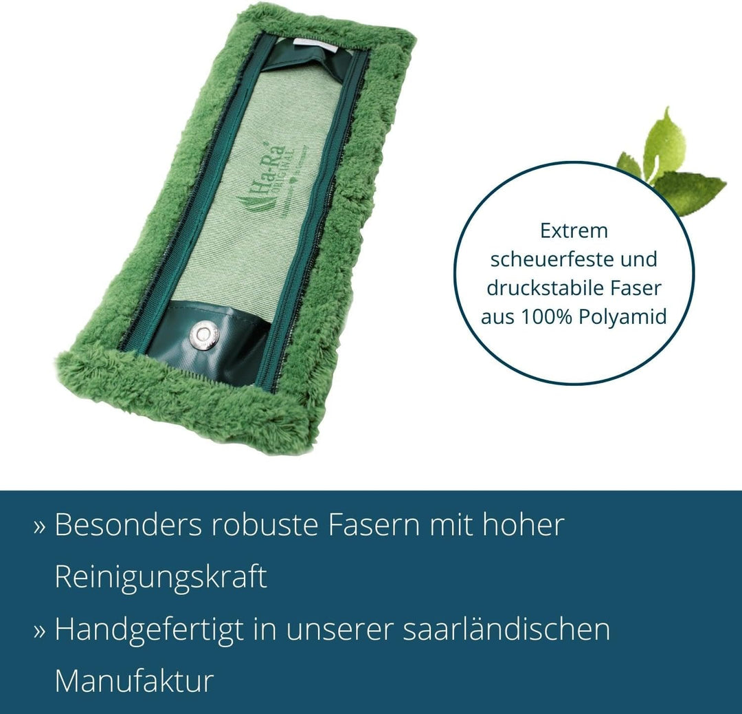 Ha-Ra Bodenwischtuch Bodenfaser Outdoor 42,5 cm I Boden-Faser für Böden & Wände I Bezug für Wischmop
