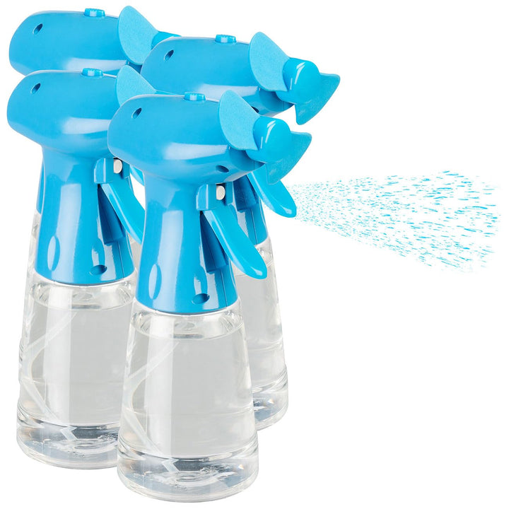 PEARL Ventilator mit Wasser: 4er-Set Akku-Handventilator mit Wassersprüher, 400 ml, 800mAh (Handvent