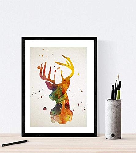 Nacnic Berge Vater (A4 Rahmen) Tiere Animal prints, Tiere Animal prints