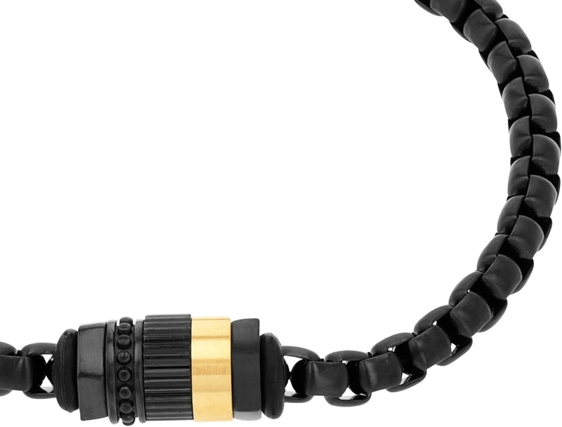 s.Oliver Armband Edelstahl Herren Armschmuck, 20+2 cm, Bicolor, Kommt in Schmuck Geschenk Box, 20349