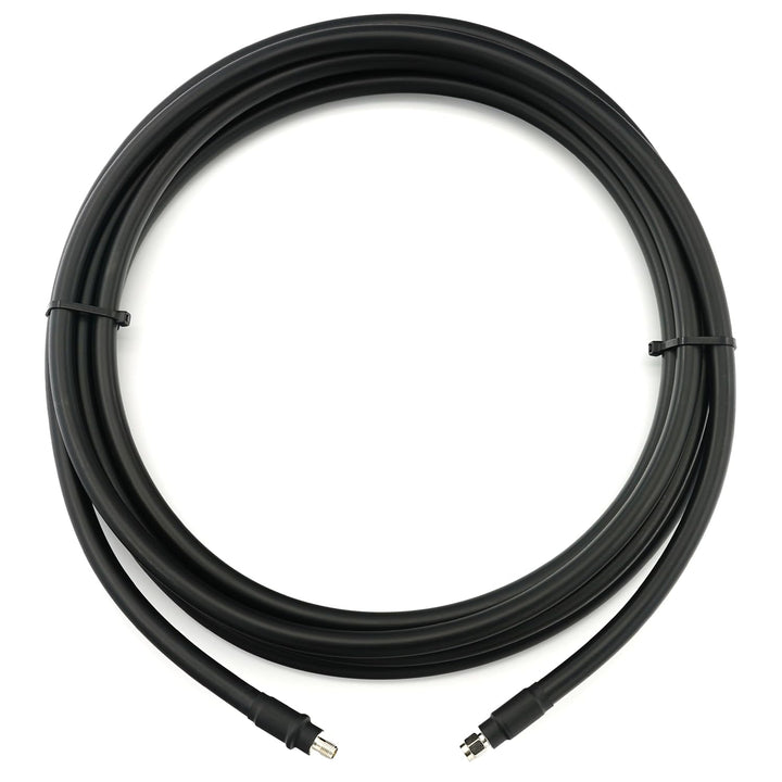 12m RP-SMA Stecker auf RP-SMA Buchse Koaxialkabel – 12 Meter 8D-FB Ultra-Verlustarmes Ø11.1mm Verlän