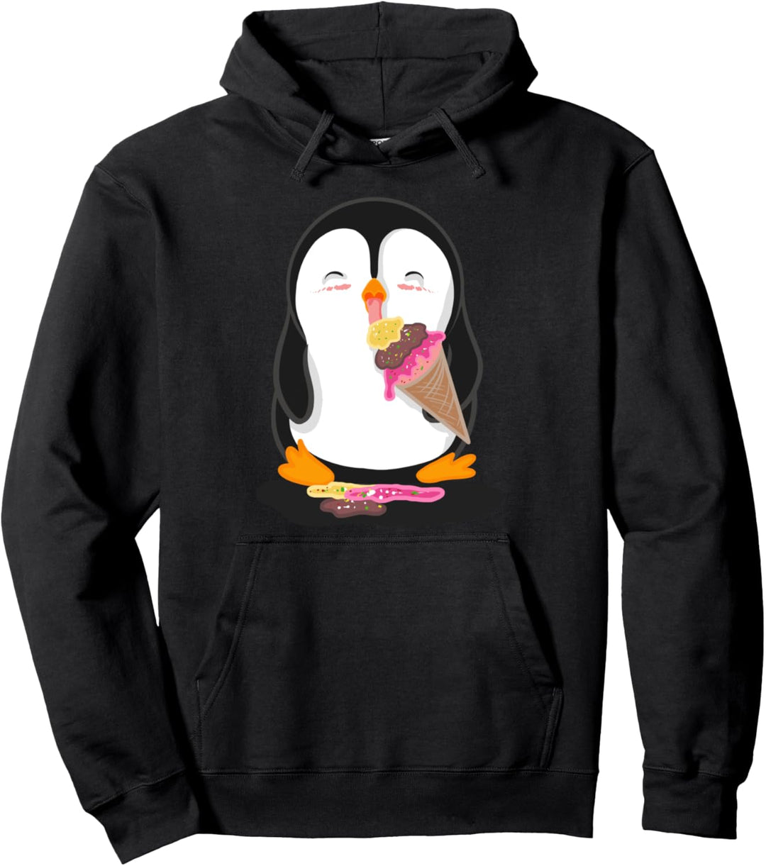 Pinguin isst Eis Pullover Hoodie