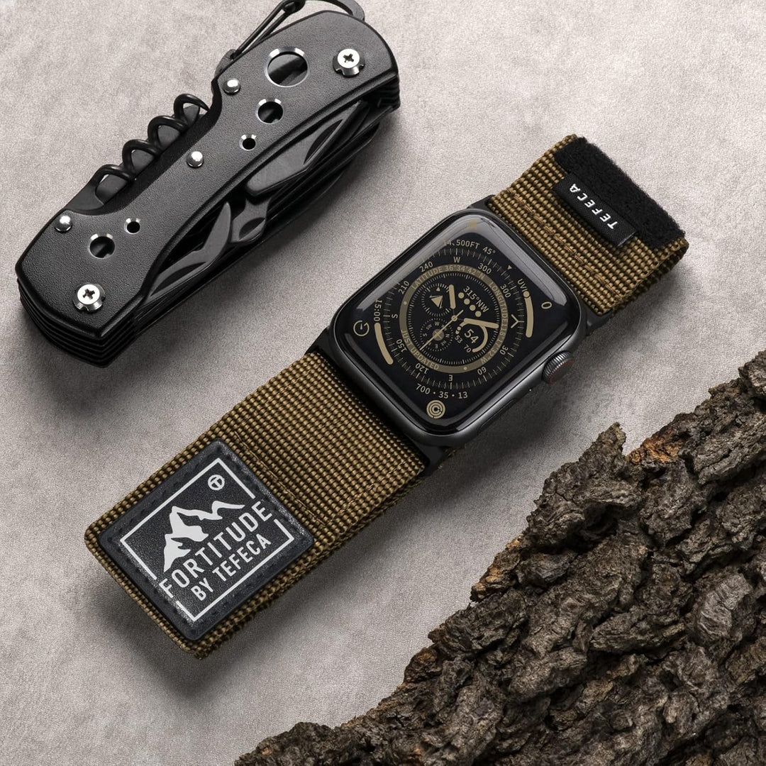 Tefeca Fortitude Serie Ultrawide Armband Kompatibel mit Apple Watch Ultra/Ultra2 Serie 9/8/SE2/7/6/S