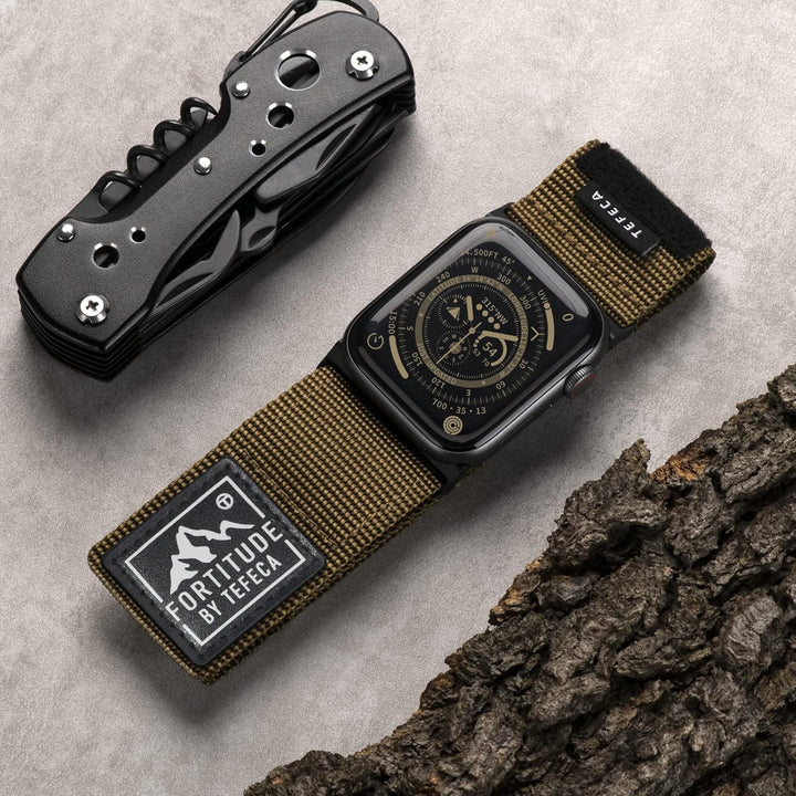 Tefeca Fortitude Serie Ultrawide Armband Kompatibel mit Apple Watch Ultra/Ultra2 Serie 9/8/SE2/7/6/S