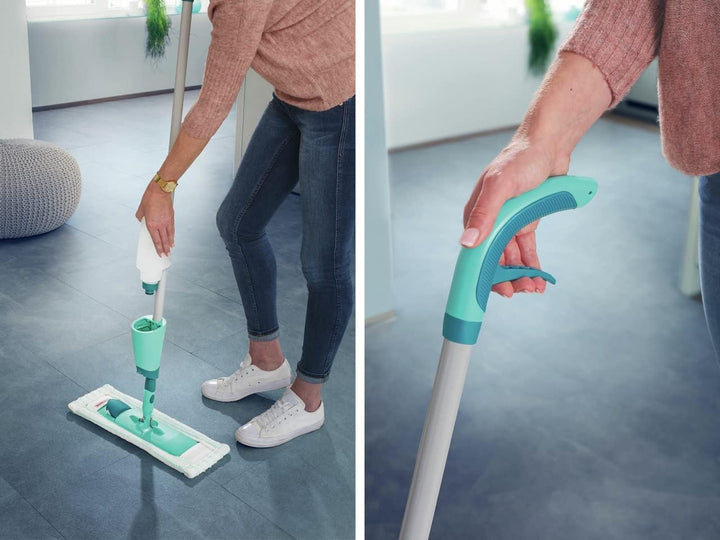 Leifheit Komfort Sprühwischer Easy Spray XL für schnelle Reinigung, Spray Mop mit Sprühdüse, Wischer