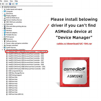 CY PCIe auf USB C Adapter,USB 3.2 Gen2 Typ-C auf PCI-E 4X Express Card Adapter für Motherboard 20Gbp