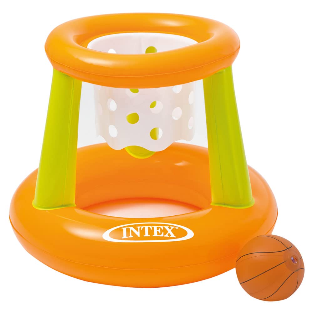 Intex Fun Goals Game - Aufblasbares Wasserballspiel - Wasserballnetz - 140 x 89 x 81 cm & Wasserspie