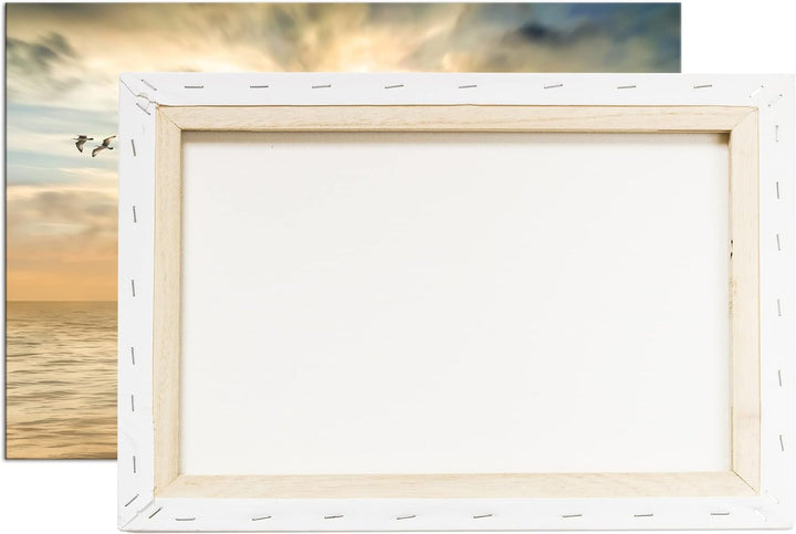 deyoli verspielter Fischer auf seinem Boot Format: 120x80 als Leinwandbild, Motiv fertig gerahmt auf