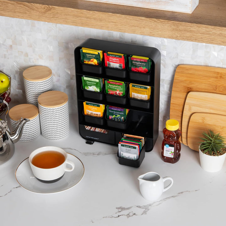 Mind Reader "Baggy" Teebeutel Stand und Organizer 180 Teebeutel 180 Tea Bags - Black, 180 Tea Bags -