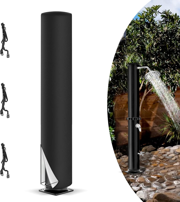 LMYDIDO Schutzhülle für Solardusche, 420D Wasserdicht UV-Schutz Garten Solarduschen Abdeckung, Garte