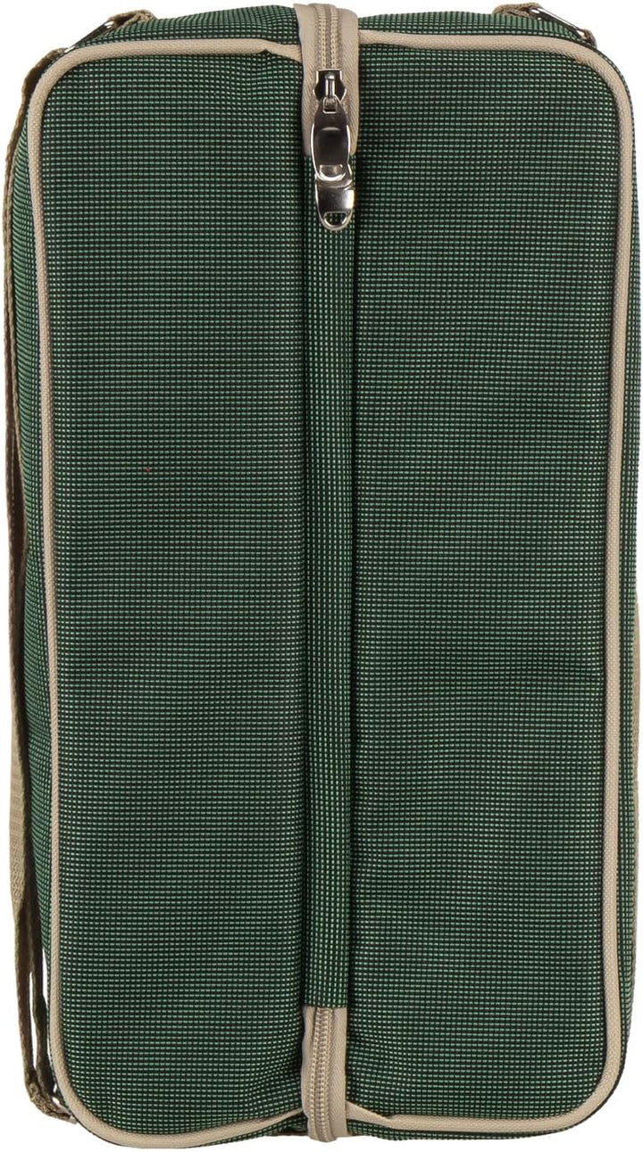 anndora Kühltasche Flaschentasche Weinkühltasche + 6 TLG. Zubehör – grün, Grün