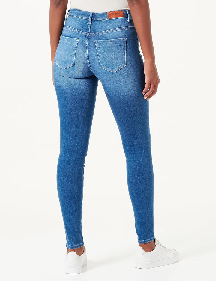 ONLY Damen Onlforever High Sk des Dnm L / 32L Medium Blue Denim, L / 32L Medium Blue Denim