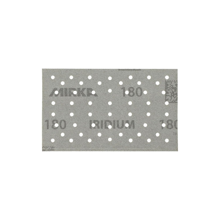 Mirka Iridium Premium-Schleifpapier 81x133mm Klett 54-Loch, Korn 180, 100 Stk/Zum Schleifen von Lack