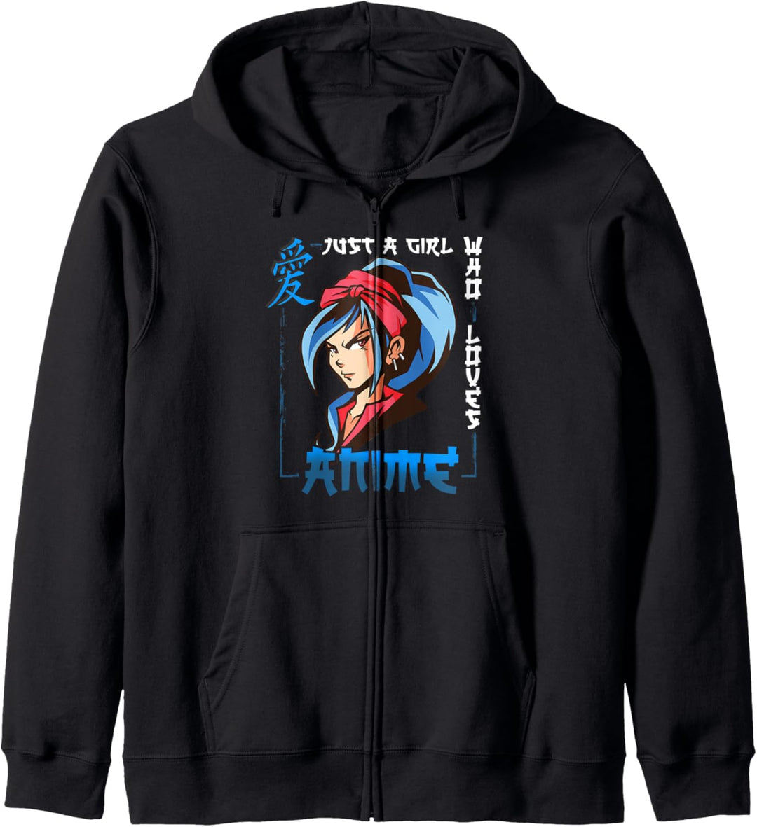 Nur ein Mädchen, das Anime liebt Kapuzenjacke
