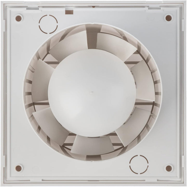 Ø 100mm Weiss Badlüfter - Ventilator/Lüfter für Effiziente Belüftung im Bad Kuche WC, Ø 100mm Weiss