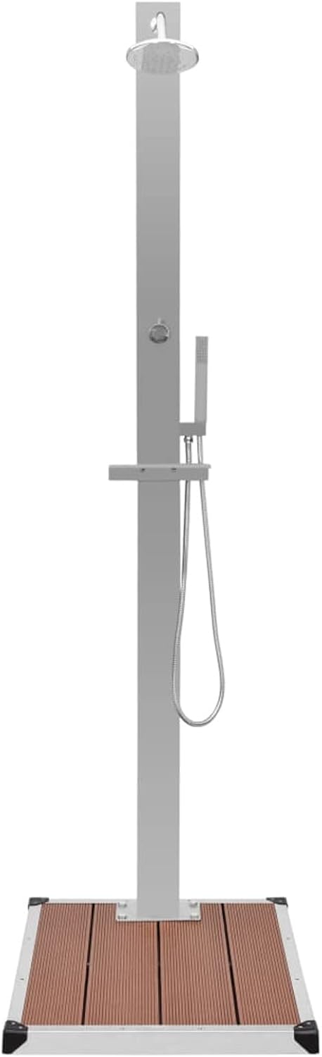 MOONAIRY Gartendusche mit Bodenelement, Dusche Für Garten, Outdoor Shower, Aussen Dusche, Garten Dus
