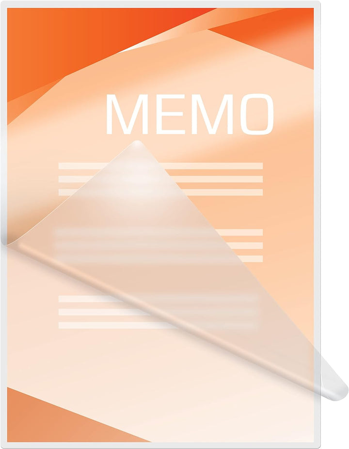 GBC selbstklebende Laminierfolien A5 125 mic, Peel'nStick, Robuste Laminiertaschen im 100er Pack, Gl