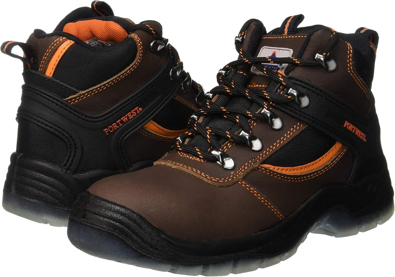 Portwest Steelite S3 Stiefel Mustang, Grösse: 38, Farbe: Braun, FW69BRR38 38 EU Braun, 38 EU Braun