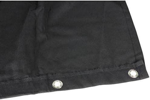 Adam Hall Accessories Bühnenmolton B1 schwarz mit Ösen brüniert 3 x 5 m, 3 x 5 m