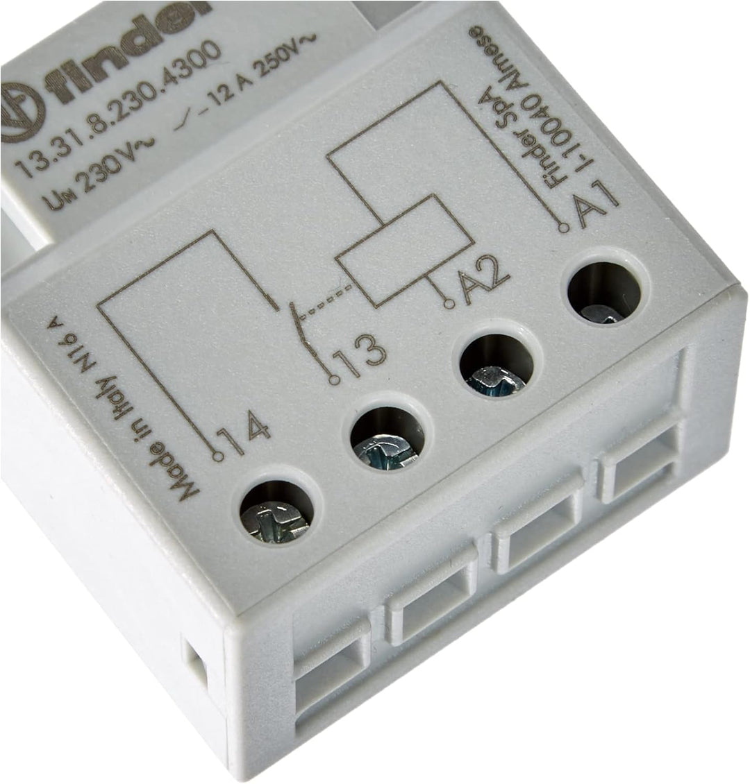 finder Serie 13 Zusatzrelais, 1 Kontakt, 230 V, Wechselstrom