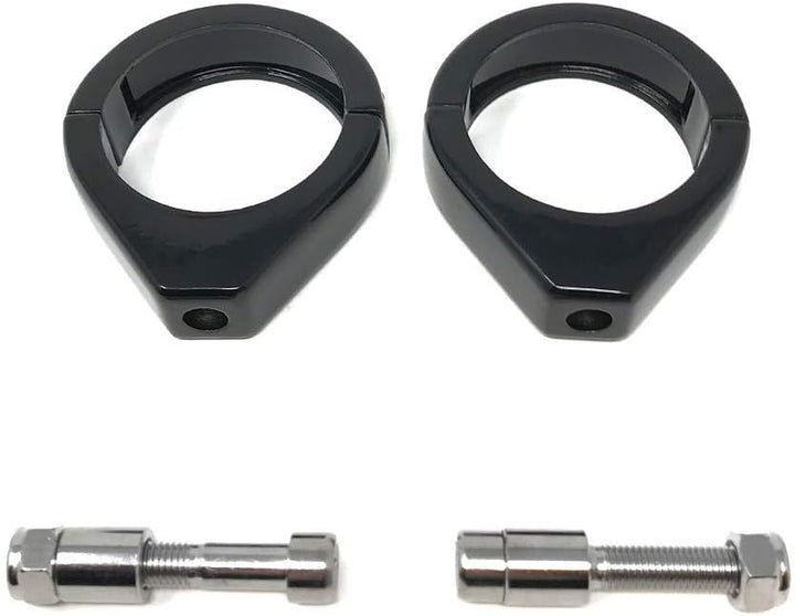 49mm Motorrad Blinker austausch Gabel Klammern - Schwarz - Geeignet für angepasstes Projekt fahrrad