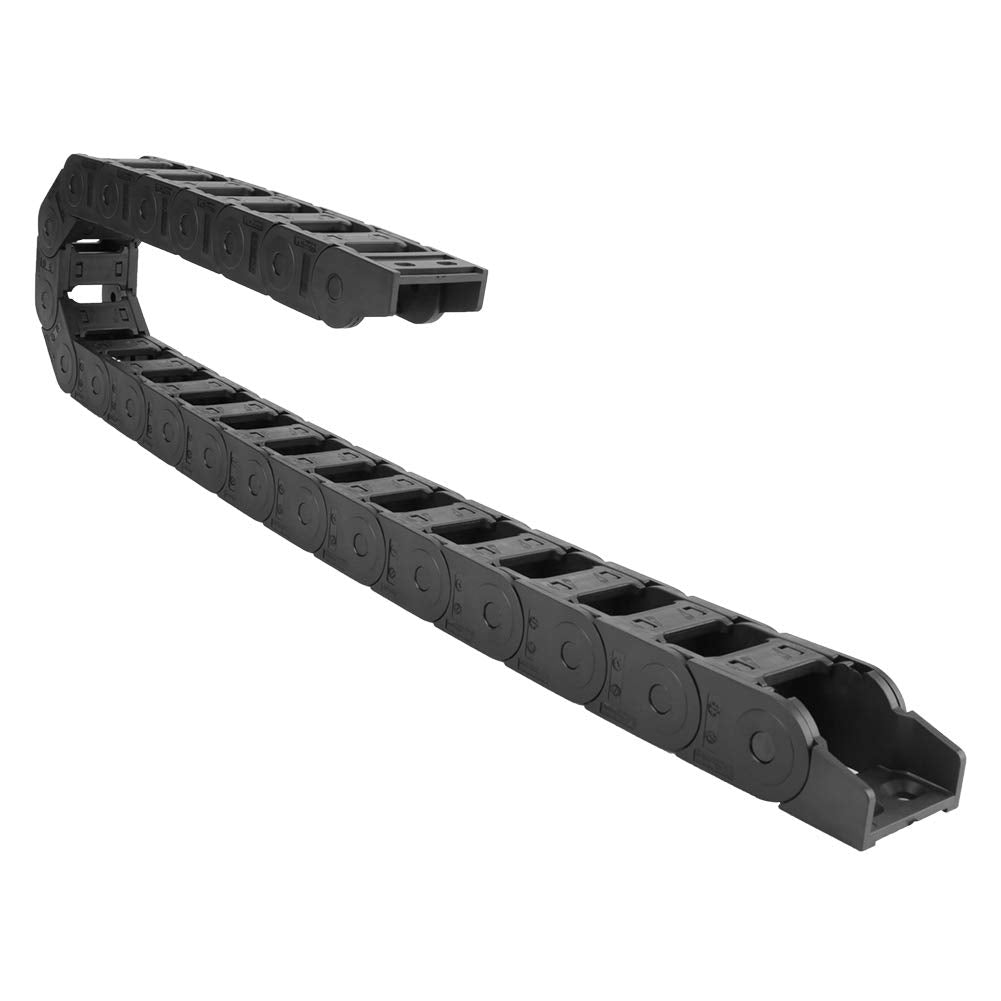 Drag Chain Kabelträger, 100 cm 25 x 38 mm Flexibler schwarzer Nylon-Kabelträger Drag Chain Bridge-Ty